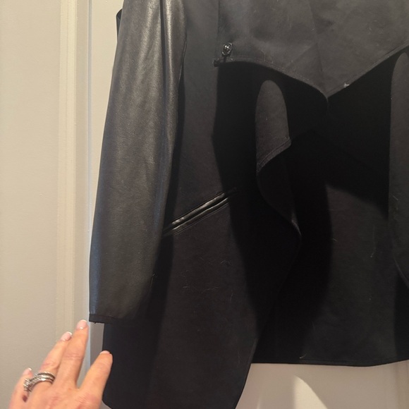 SPANX Black Women's Blazer with Satin Sleeves - Picture 8 of 10